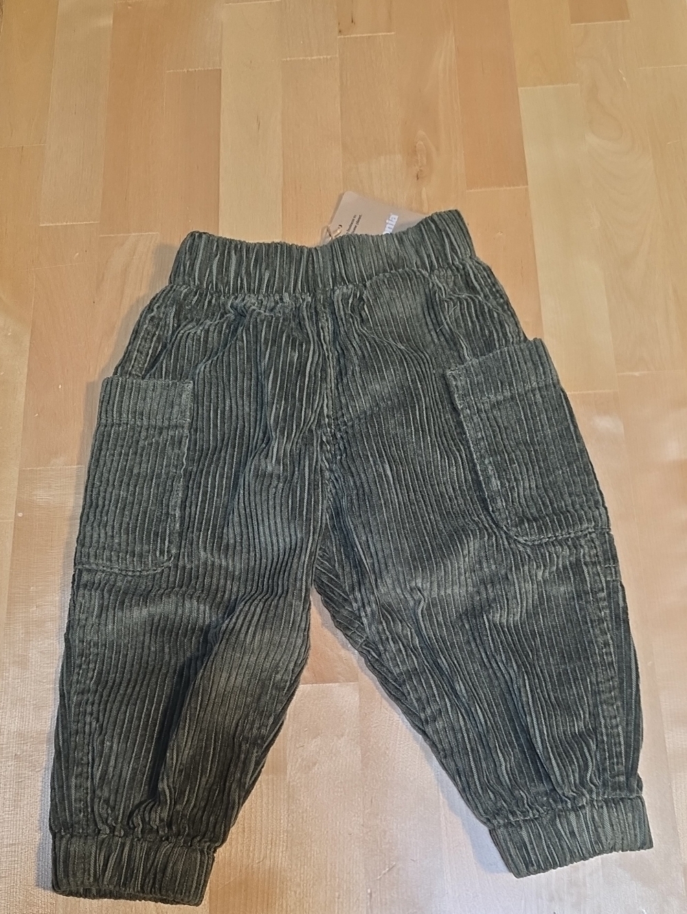 Patagonia Olive Green Corduroy Joggers for Kids